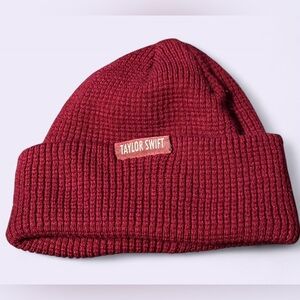 Taylor Swift Red Album (Taylor's Version) Official Merch, Red Knitted Beanie